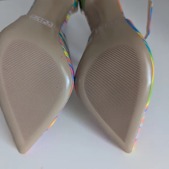 Colorful Strappy Heels by Romy - Picture 5 of 7